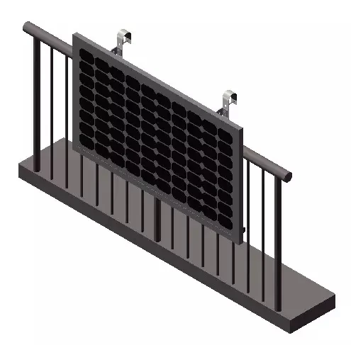 Scenex Solar SM-WMB 10-Year Warranty Balcony Solar Panel Mounting Solution SUS304 Metal Hook J Holder 45m/s Wind Load Home