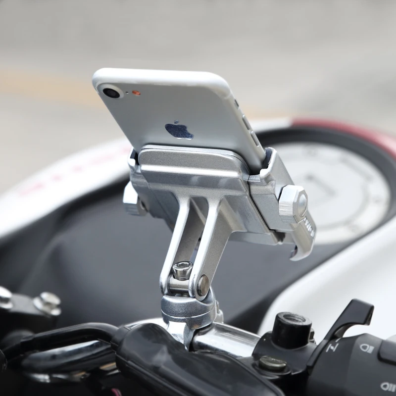 

Motowolf 360 Rotation Soporte De Celular Para Auto Support Telephone Moto Bike Motorcycle Phone Holder Aluminium, Black/silver/golden