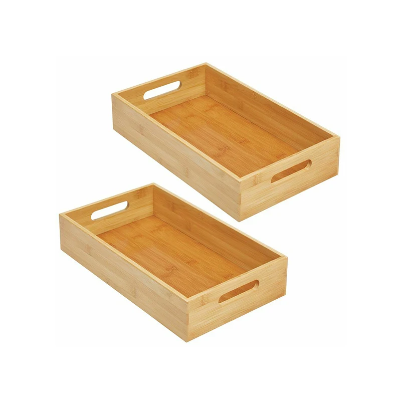 

Natural Anti stain Kitchen Organizer Storage Durable Eco Friendly Bamboo Kitchen Storage Containers