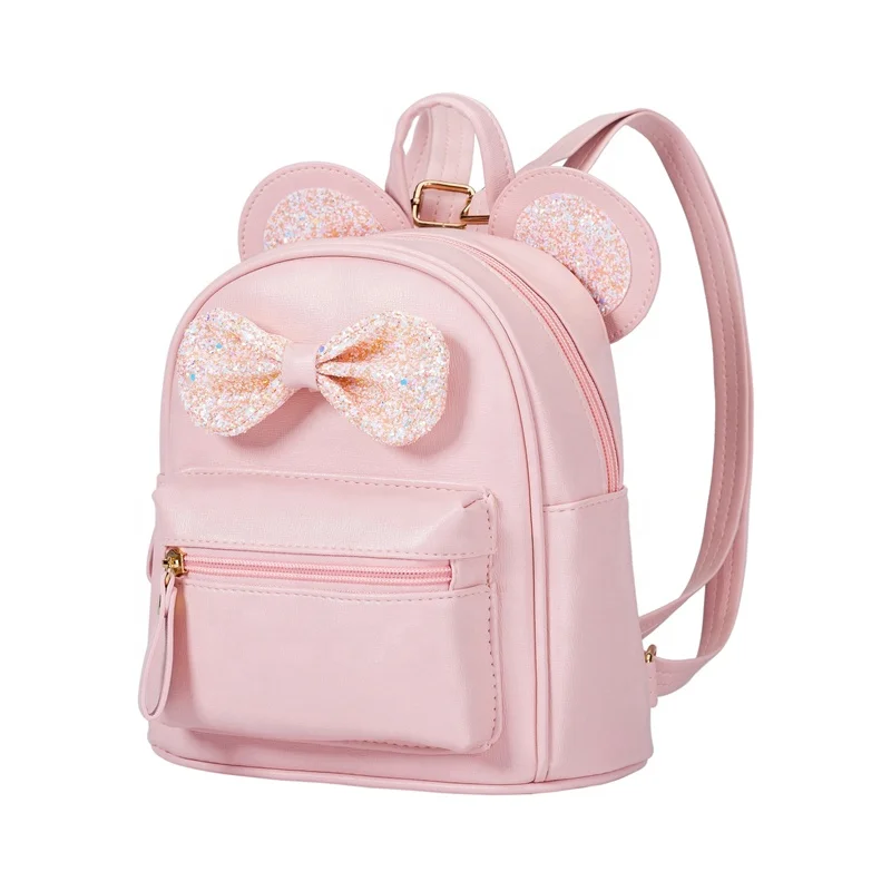 

Heopono BSCI Factory Mini Cute Small Children School Book Bag PU Leather Lovely Girls Boys Preschool Backpack for Kids, Can be customized