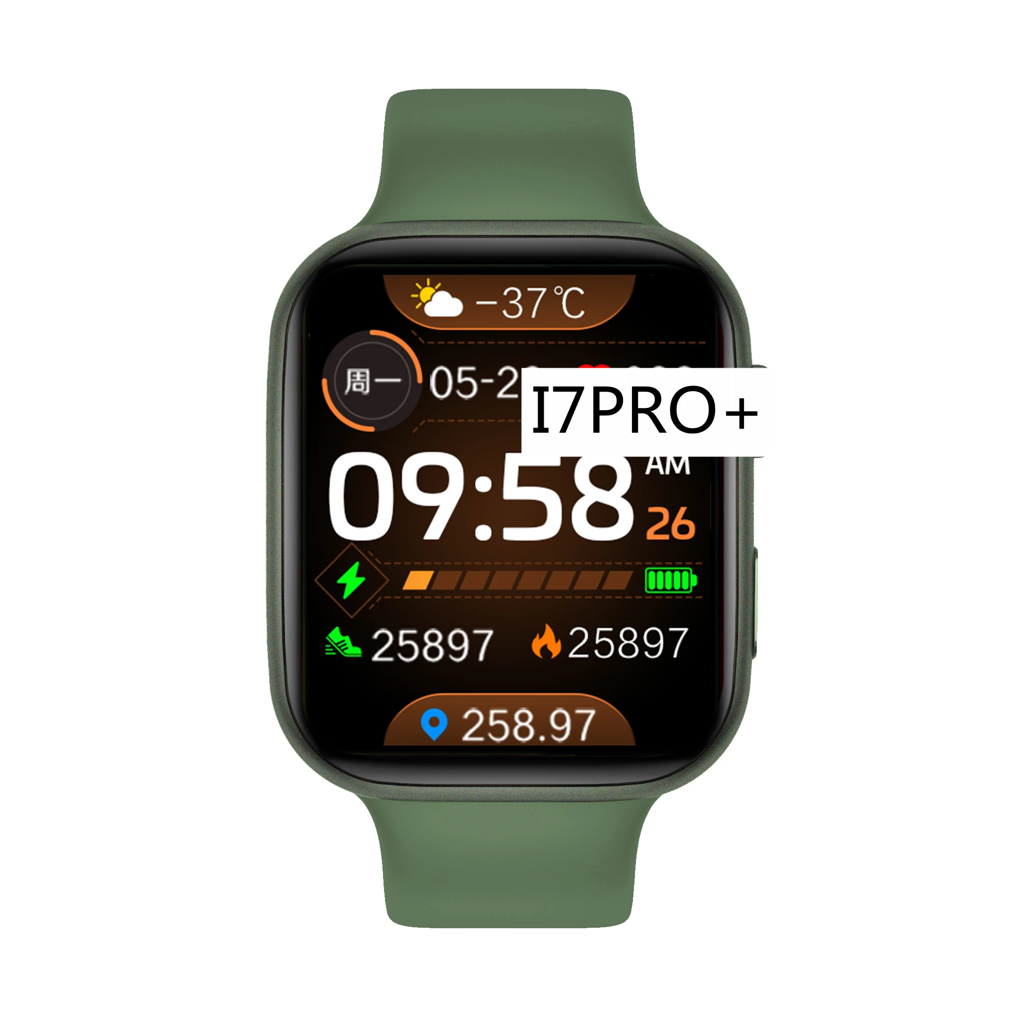 

I7 Pro + Smartwatch Series 7 With Bt Call Heart Rate Monitor Sport Fitness Smart Watch 2022