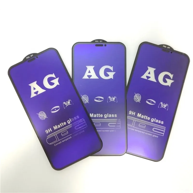 

5D 9D AG Matte Anti Blue Tempered glass Screen Protector For iphone apple 11 12 pro max, Transparency 99% color