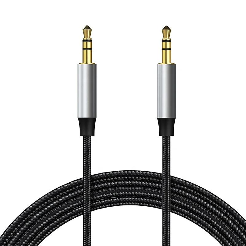 

Pengji 0.5M 1M 2M nylon braided 3.5mm male to male aux cable audio car for stereo car AUX ipad MP3