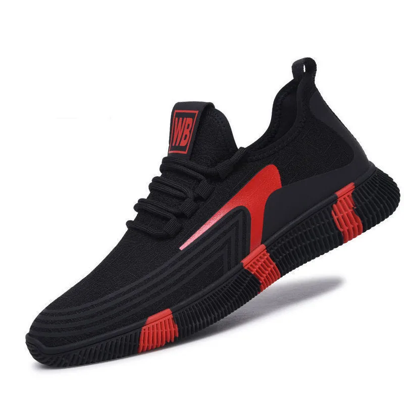 

Factory wholesale Cheap in stock male shoes fashion sneakers rubber shoes colors walking style casual shoes, Black