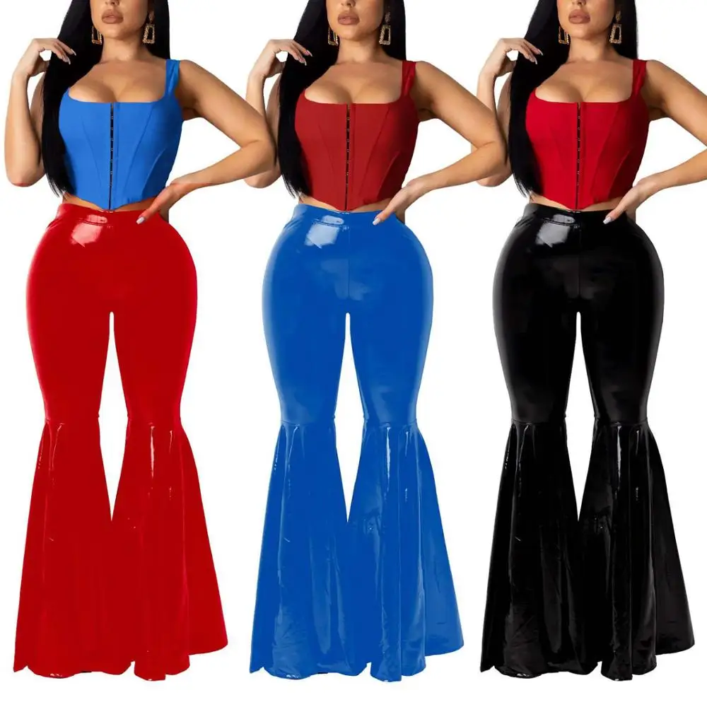 

FS0727D Fashion sexy women bell-bottomed pants