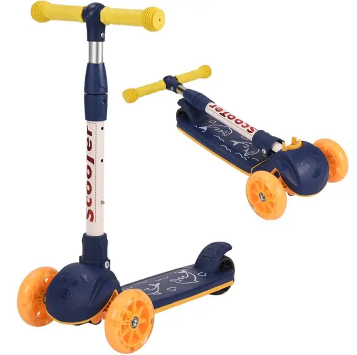 

2020 Manufacturer Wholesale Cheap Price Flashing Wheels Folding Kids Scooter