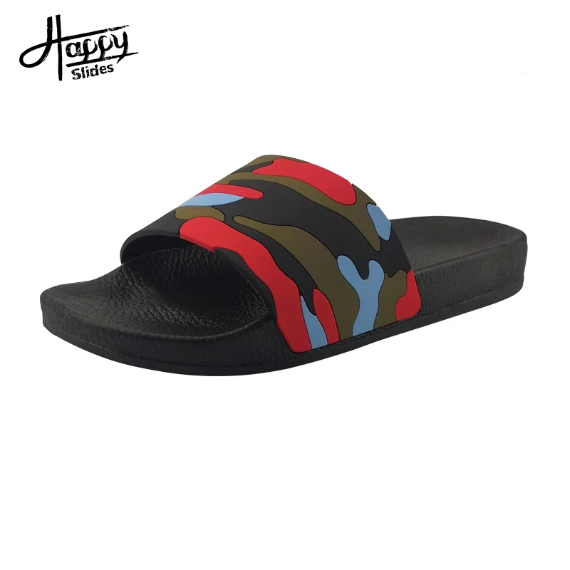 

Happyslides New PVC Slippers In China Slide On Sandals,Men Beach Slides Rubber Slippers Wholesale