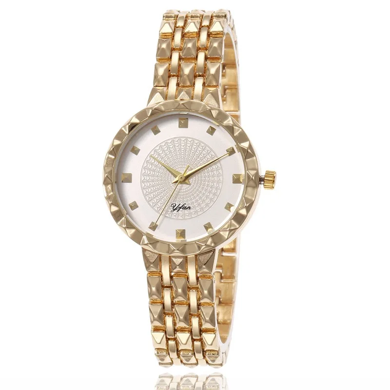 

New Casual Ladies Simple Watch With Alloy Band Unique Dial Design Luxury Wholesale Women's Quartz Wristwatches In Popular, 6 colors