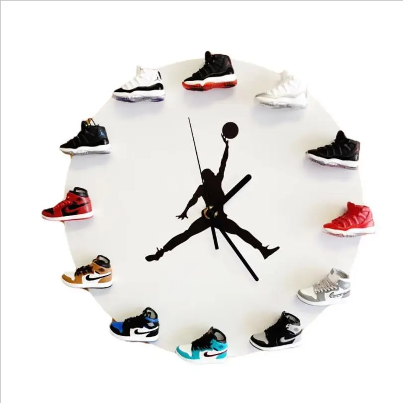 

Wholesale 3D mini Shoes Sneaker clock and watch With Mini box