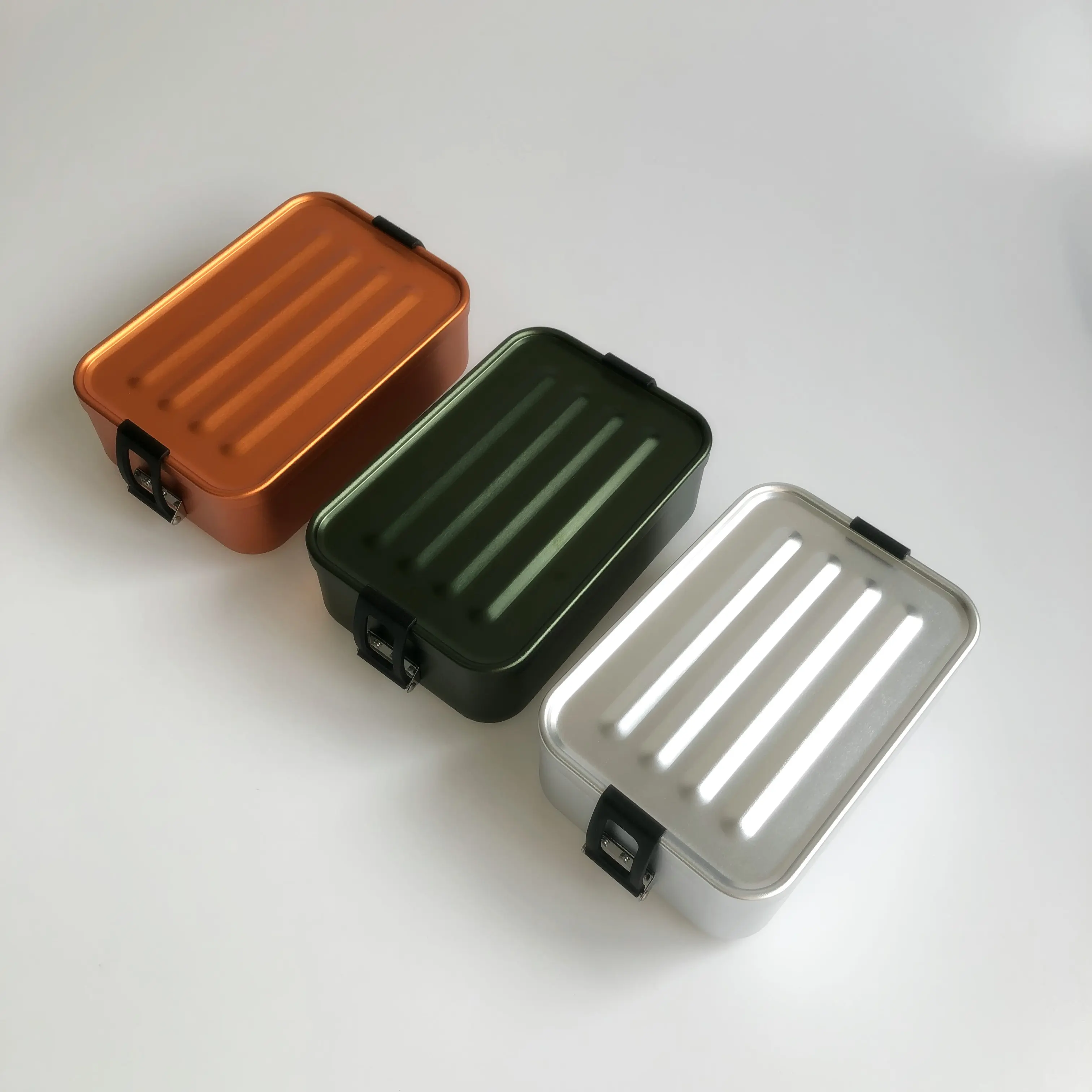 

Food Grade Hiking Lunch Boxes Bento Aluminum Tiffin Lunch Box Bento Lunch Box Outdoor, Customized color