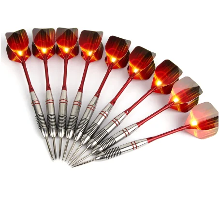 

New 3 Pcs/Sets of Darts Professional 24g Steel Tip Dart With Aluminium Shafts Nice Dart Flights High Quality, Picture