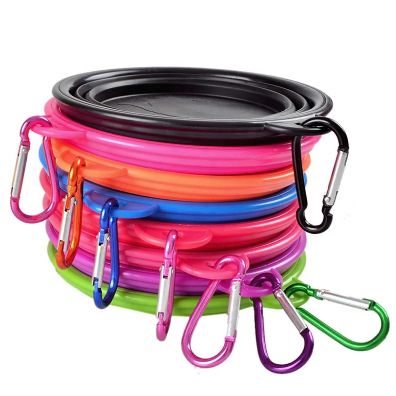 

350ML/1000ML 1PC Collapsible Dog Bowls for Travel Dog Portable Water Bowl for Dogs Dish for Traveling Camping Walking, Series color for choice