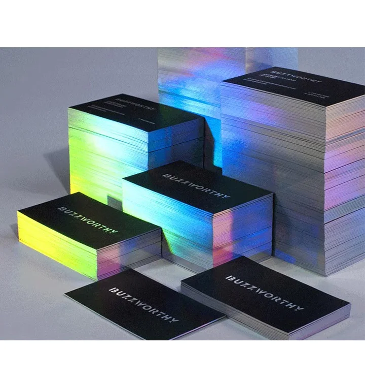 Gold Silver Foil Stamping Name Cards,High Quality Thick Black Paper