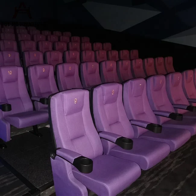 
Black PU Leather Theatre Cinema Chair 