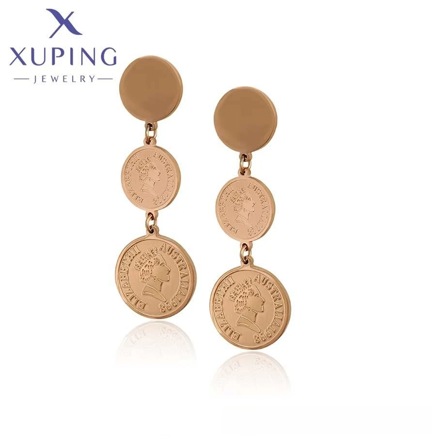 

80813 XUPING Jewelry New minority simple earrings rose gold elegant and exquisite women daily versatile fine jewelry earring