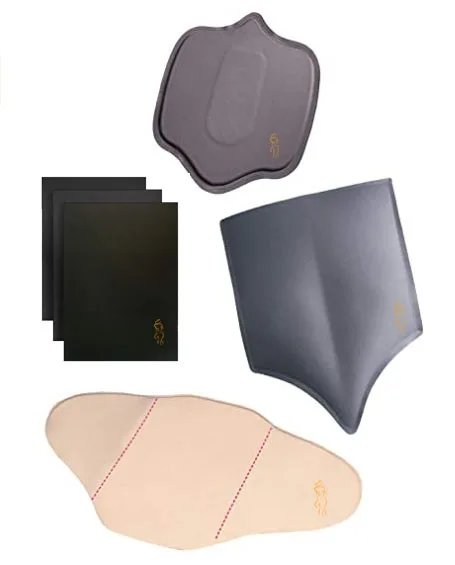 

Lipo Foam Surgery Recovery Back Board 4 Pieces Lumbar Board Sets Support Compression Ab Board, Black