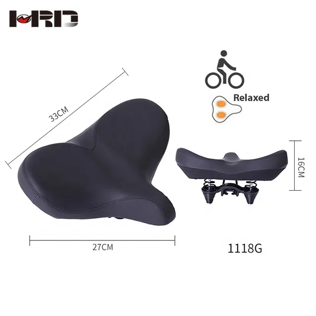 8030 Gel Factory Bicycle Seat Big Butt Saddle Bicycle Saddle Mountain Bike Seat Bicycle Accessories Shock Absorber Spring Saddle