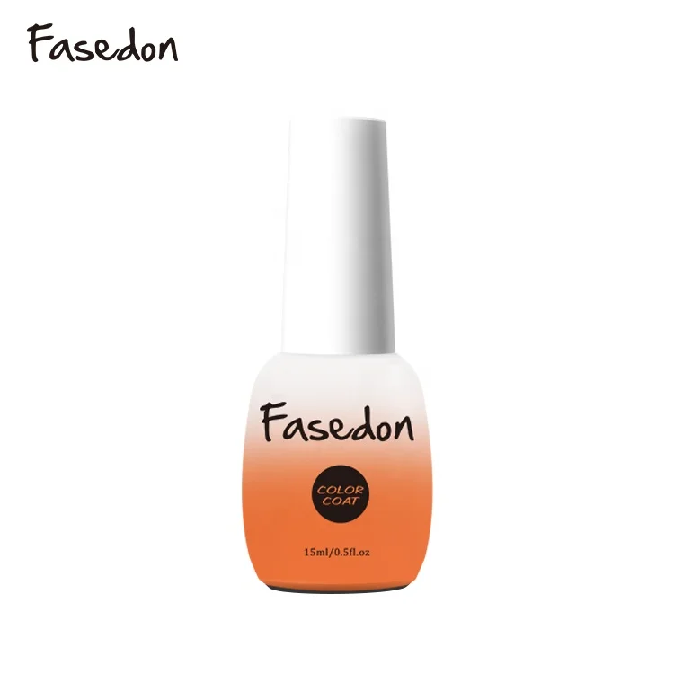 

Orange bottle 107 colors European tested quality certification durable soak off UV gel polish private label Fasedon