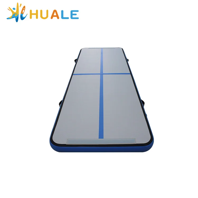 

Huale Inflatable Airtrack Gymnastics Equipment Tumble Track, Blue and white,red or as customized