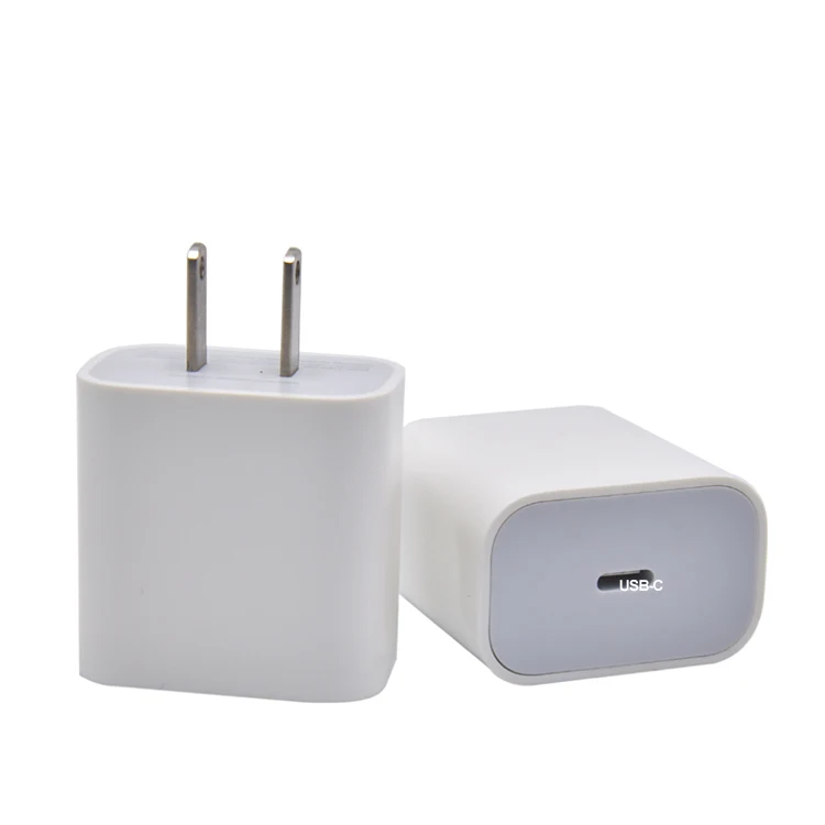

PD 20W USB-C Power Adapter Charger US EU Plug for iPhone 12 type c charger brick adapter, White for apple 20w usb-c power adapter