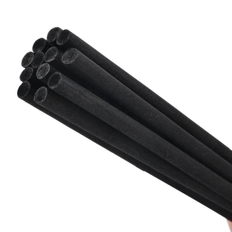 

Hot selling high quality 5mm 6mm 7mm 8mm big diameter fiber stick for reed diffuser, Black/white/pink/blue/red/grey/brown