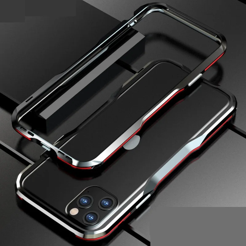 

Luphie Original Metal Bumper Case For Iphone 11 Pro Max Non Fading Anti Fall Phone Case for iPhone 11 ZY-282