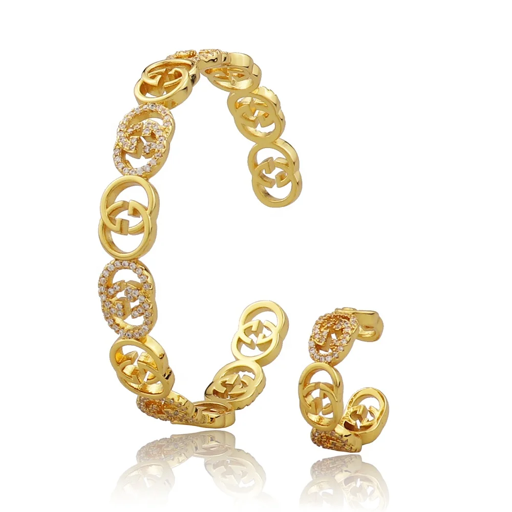 Classic Letter G fashion brand jewelry bracelet for women jewelry zirconia 18k gold plated designers bracelet jewelry