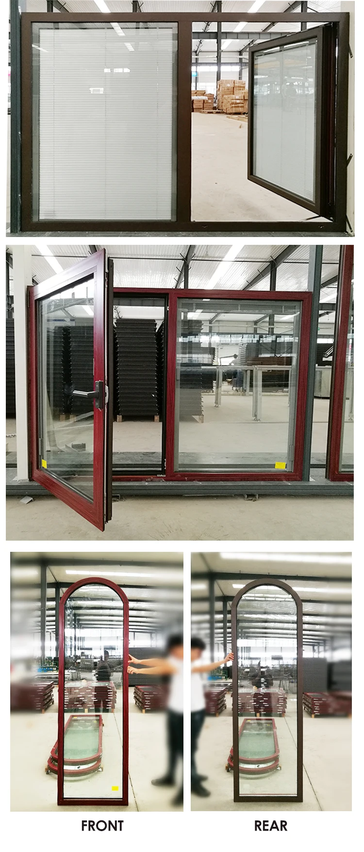 Professional factory fixed window shutters fabrication of aluminium doors and windows doorwin chicago