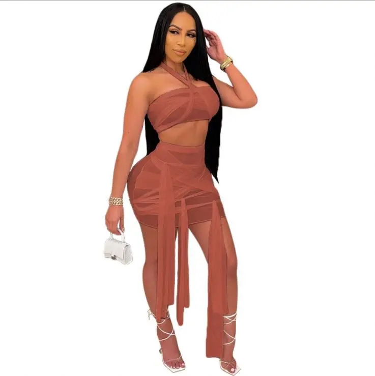 

New Short Front Long Back Casual Retro Big Fashionable Atmosphere Women Chiffon Dress Skirt Set, Same as the picture