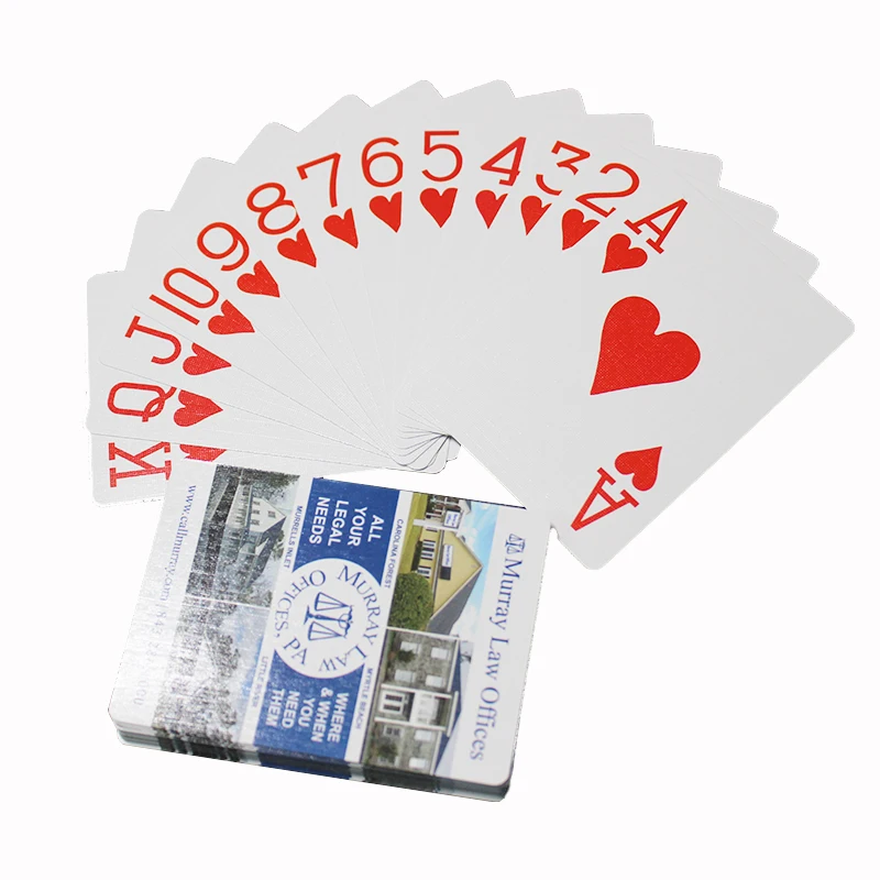 

Custom printing plastic playing card gam, black paper poker cars jumbo game, PVC playing card