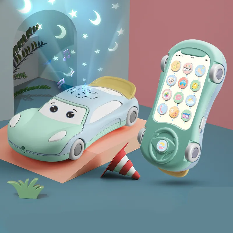 

Hot Sell Amazon Toy Car Musical With Light Projector Toy Mobile Phone Toy