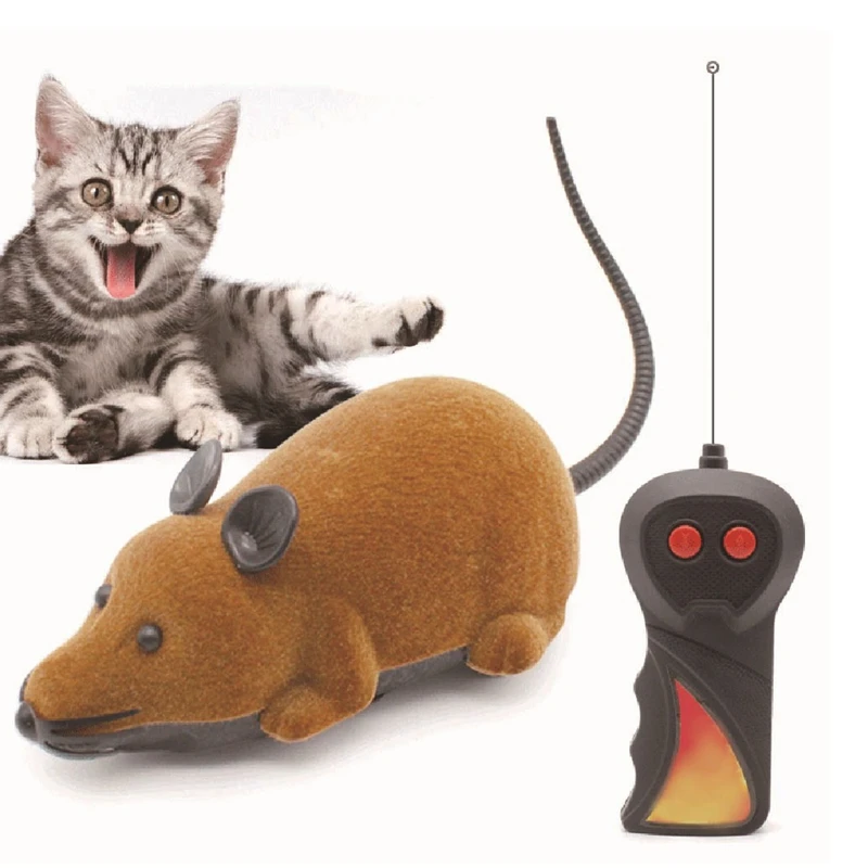 

Remote Control Mouse Toy Electronic Rat Flocking Mouse Toy Interactive Cat Toys Fun for Cats Dogs Pets, Mixed