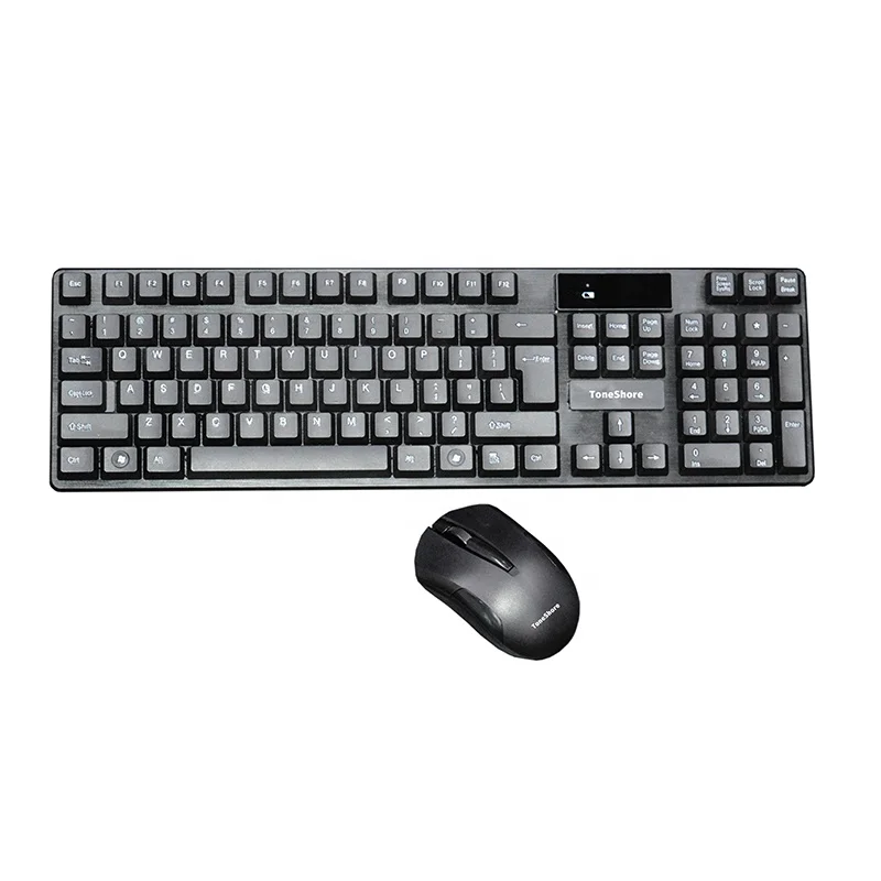 

Hot Selling Wireless Keyboard Mouse Combos 2.4G Optical USB PC Laptop Keyboard And Mouse Combo Kits, Black