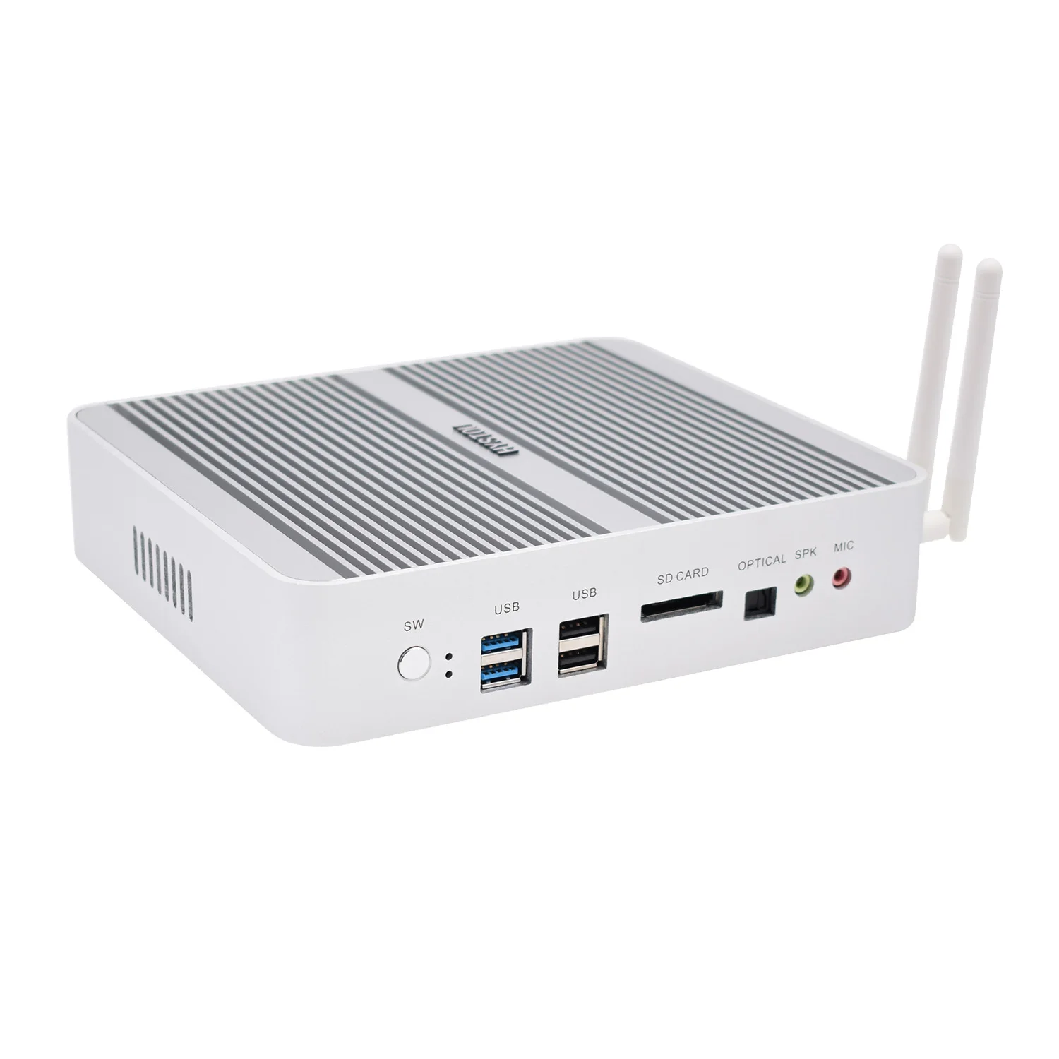 
HYSTOU Desktop Mini PC Core i5 Mini Desktop 256G SSD Fanless PC Barebone Micro Computer Hardware with SD Card 