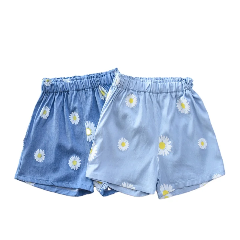 

Children's shorts summer thin stretch denim kids pants