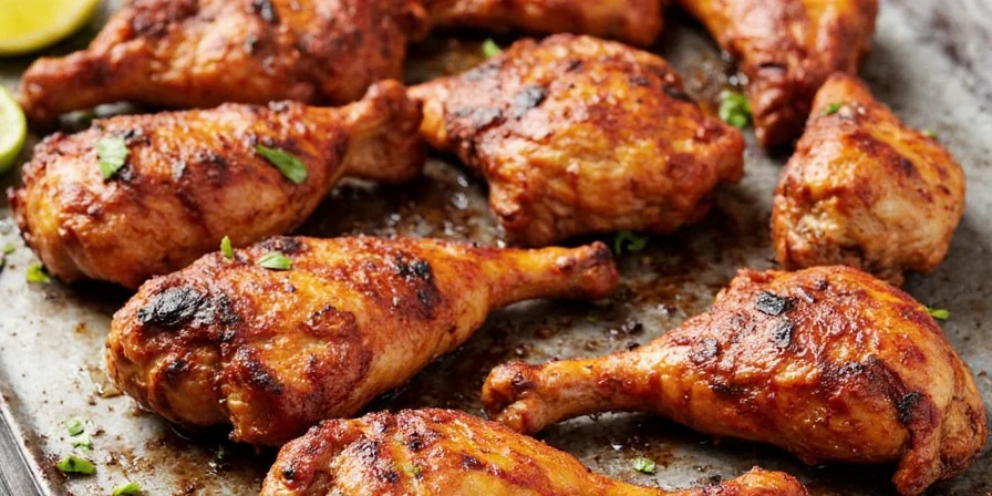Jerk chicken served with rice and plantains