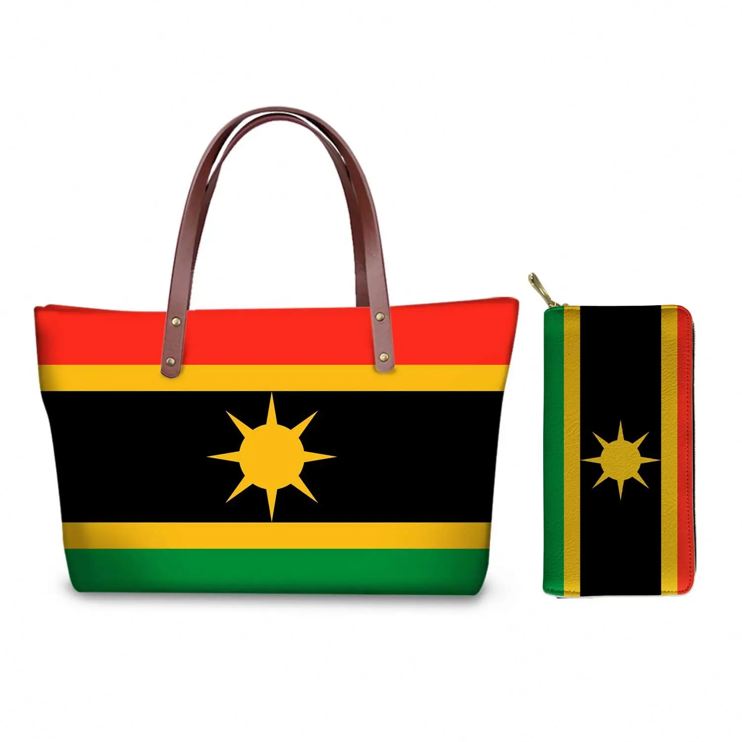 

2021 Custom Handbag Large Capacity Bags Women Handbags Ladies High Quality Purses And Handbags Bag Women Unia Flag Design Print, Colorful