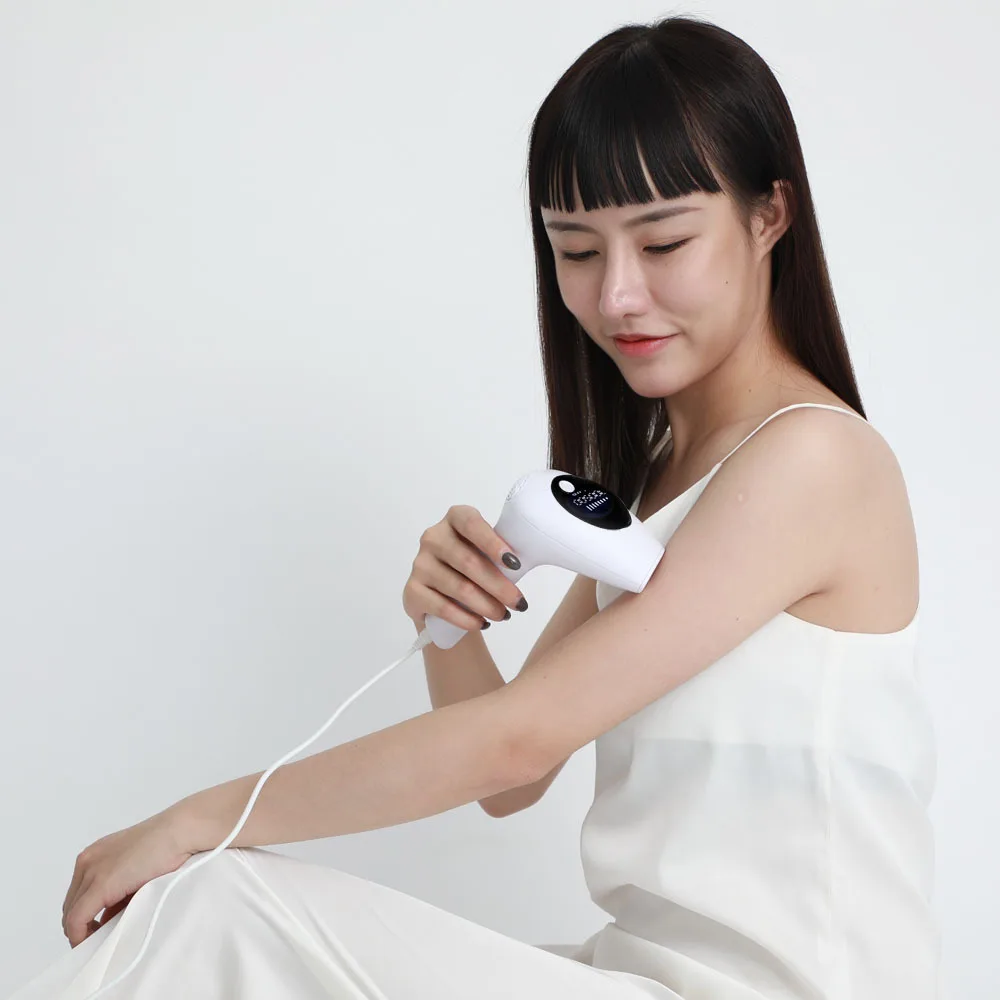 

High quality portable IPL epilator Painless permanent body hair removal laser for home use, White/ pink/green/atrovirens
