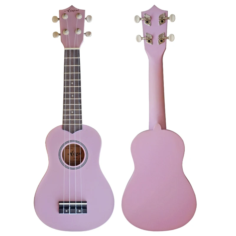 

wholesale or custom wooden soprano 21 inch purple ukulele