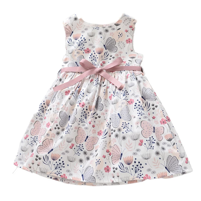 

New style girls' dress in spring and summer love rose embroidery yarn skirt puffed princess skirt, Picture shows