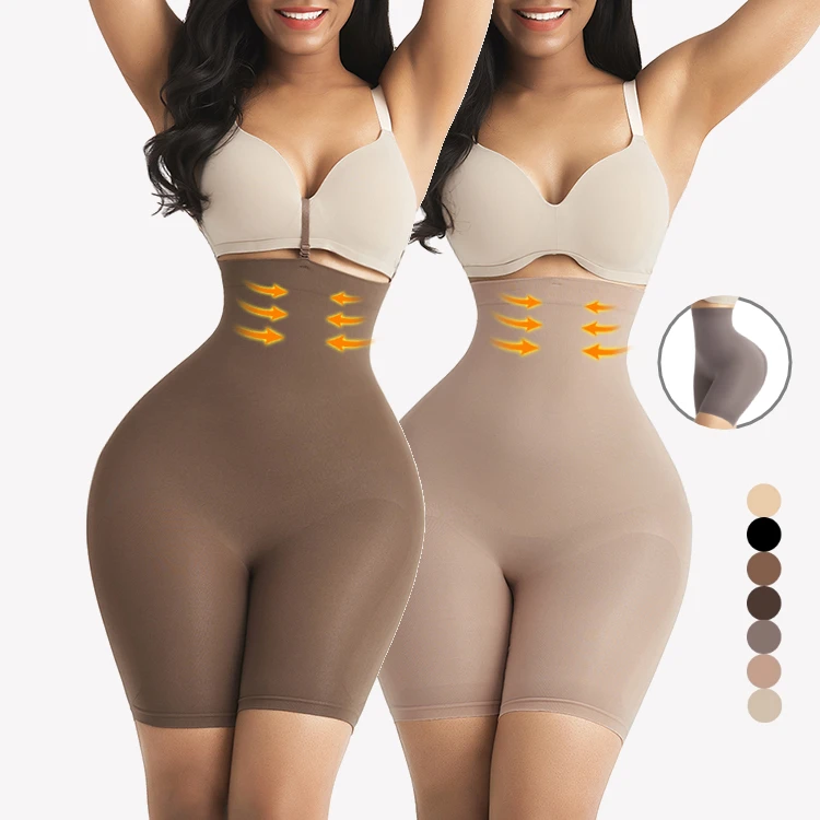 

New Design High Waist Seamless Body Shaper Panty Women Tummy Control Shapewear Panties, As shown