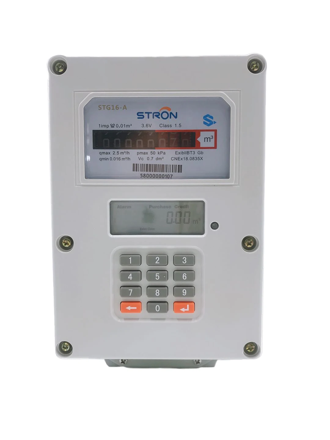 STS prepaid keypad gas meter with LORA-RF and AMI system to read and control remotely - Famidy.com