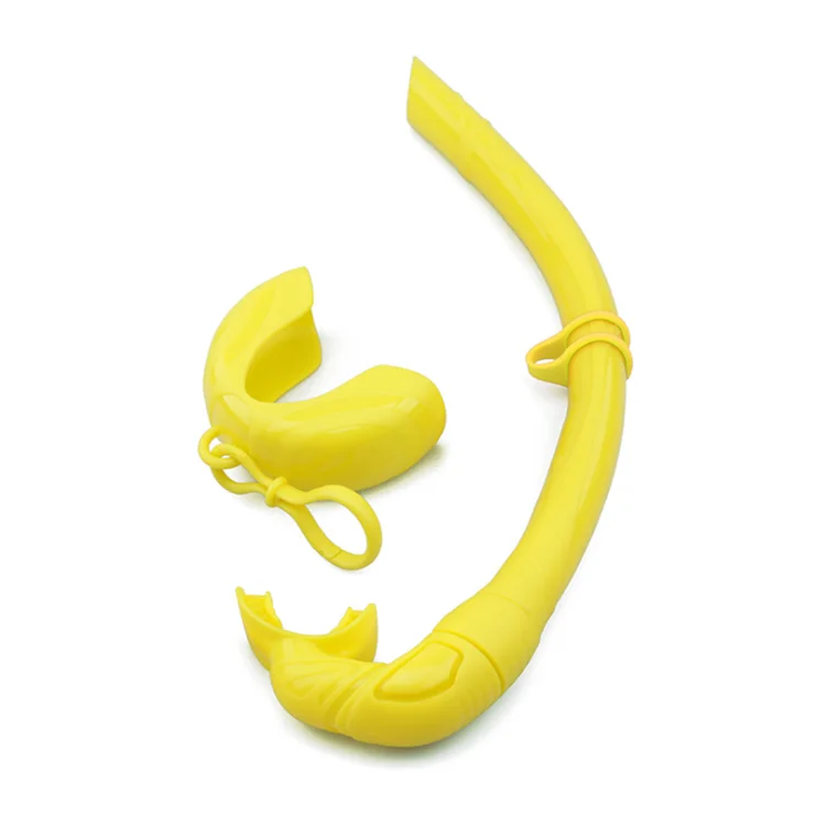 

Foldable silicone diving snorkel for free swimming in a variety of colors