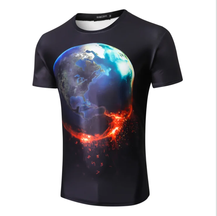 

Hot Selling 3D COOL sweat Printed Men Casual T-shirt unisex cotton men's t-shirts