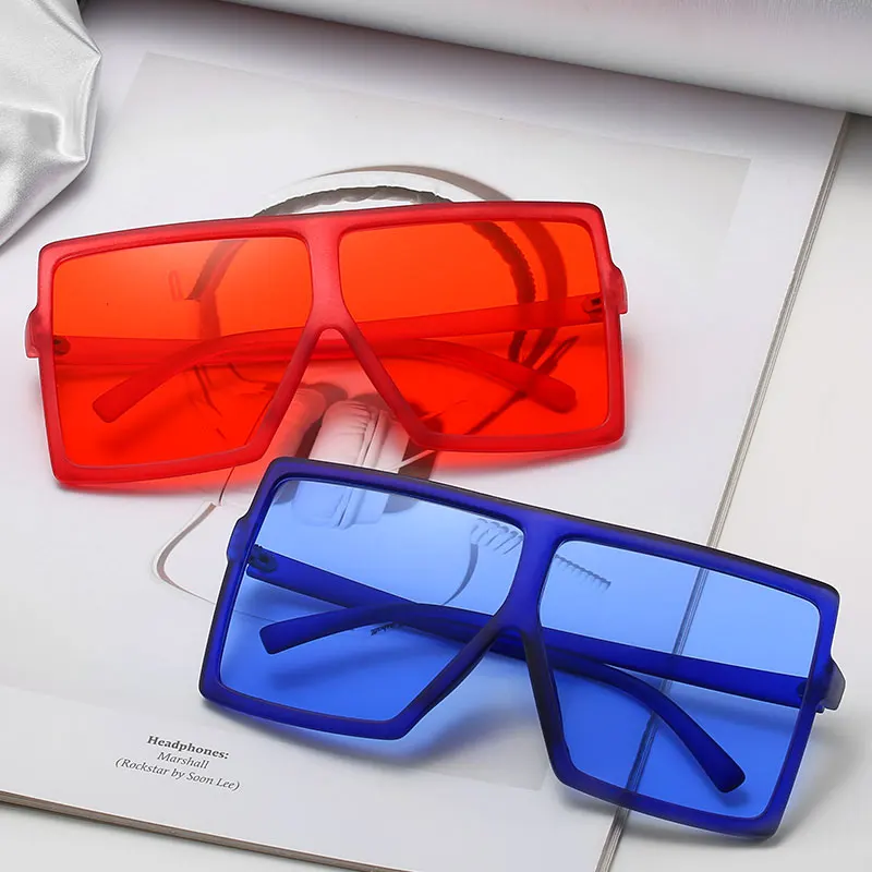 

2020 Square fashion Latest sunglasses women Oversized Gradient color Womens sunglasses sun glasses