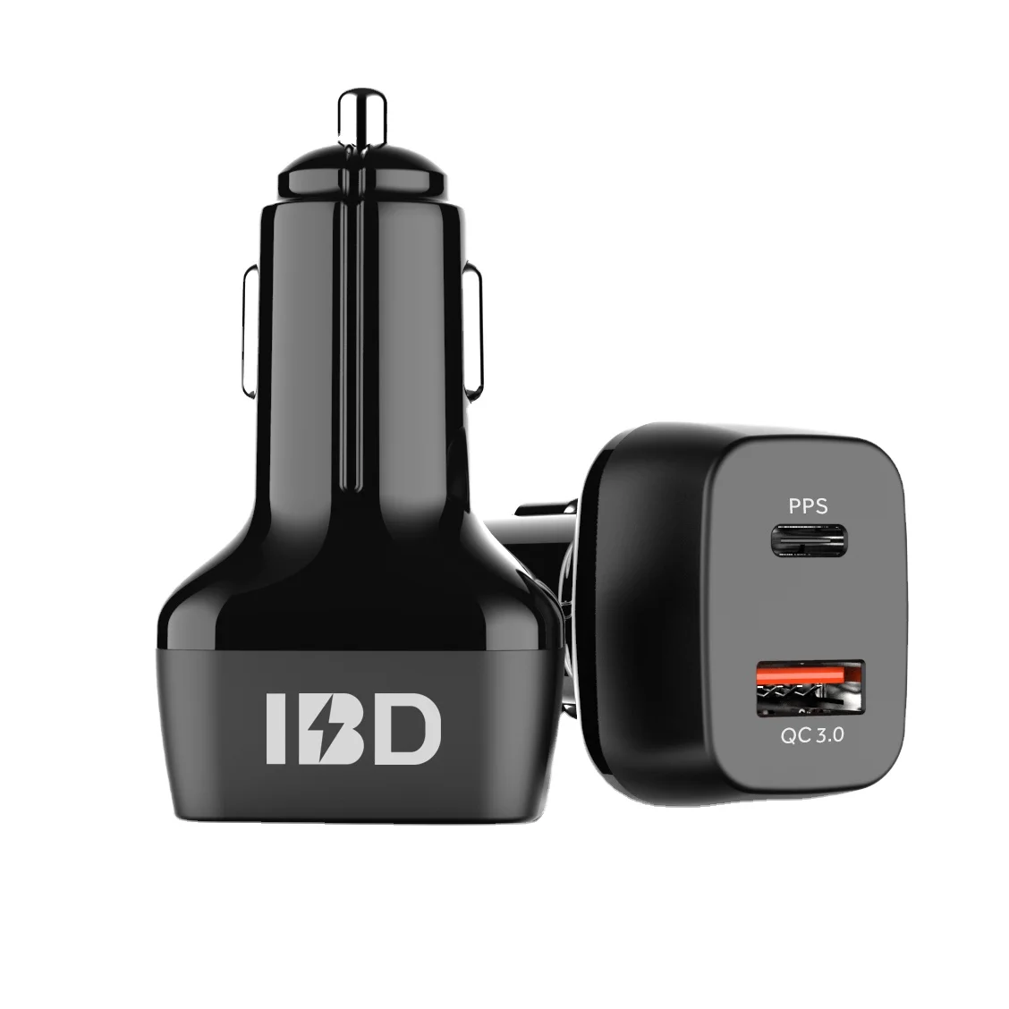 

IBD fast car charger quick charge 48w car usb-c 30w adapter 12v ac charger for macbook