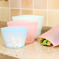 

A Reusable Silicone Food Storage Cooking Bags Private Label Bpa Free For Vegetables