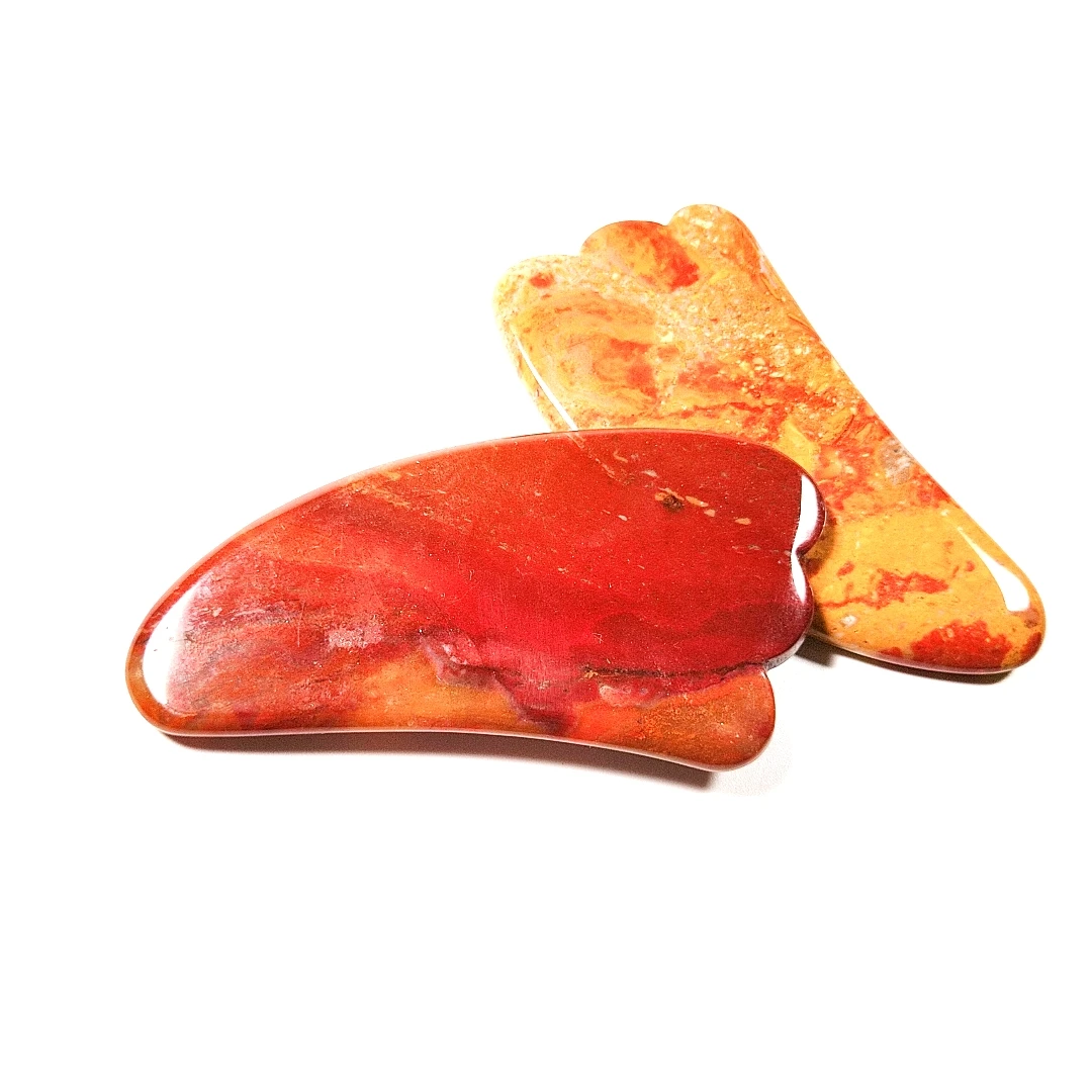 

Wholesale Best Gift Noiseless Face and Gua Sha Spiky claw shape Mookaite Jasper Gua Sha Facial Tool Face Massage