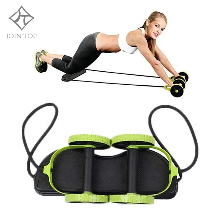 

T-King Wheels Abdominal Roller Resistance Bands Gym Muscle Exerciser Equipment, Customized