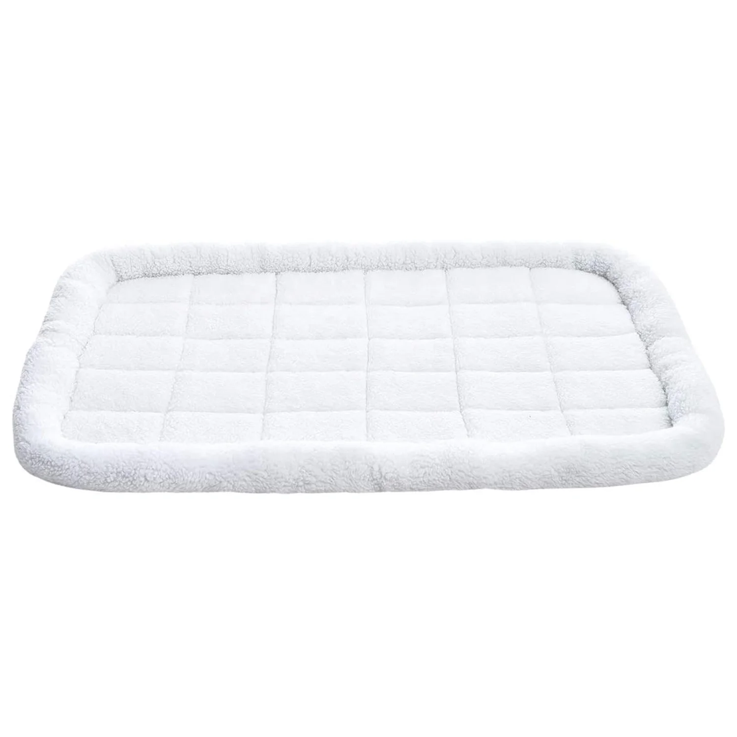 

Custom Size Foam Padded Dog Plush Bed Mat Cotton Velvet Fabric Pet Dog Luxury Bed Mattress For Cage